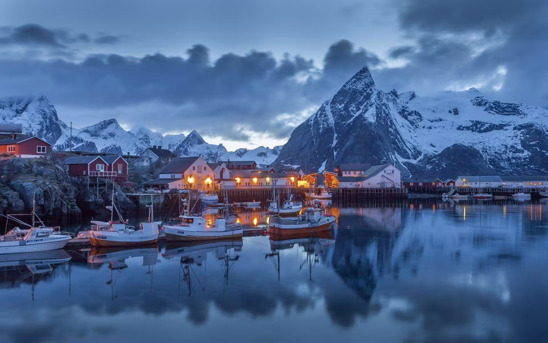 Norway winter holiday packages featuring snowy mountains, fjords and scenic landscapes